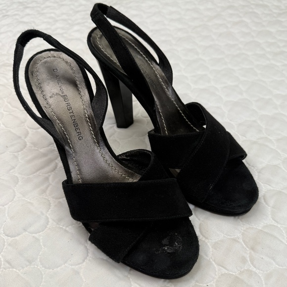 Diane Von Furstenberg Shoes - Diane von Furstenberg Suede High Heels Size 7 Made in Italy